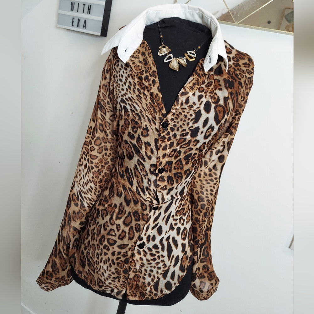 Leopard print blouse - Picture 4 of 12